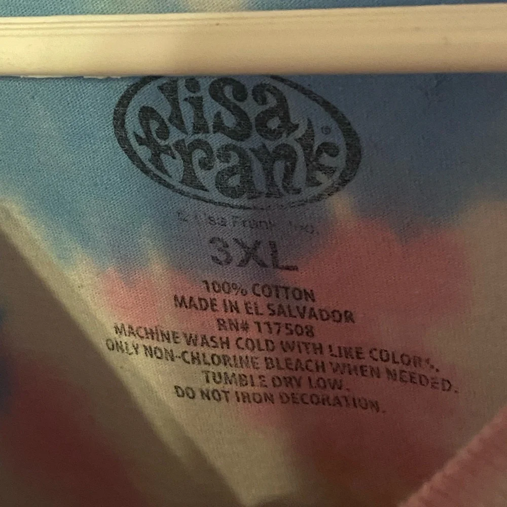 Lisa Frank Pastel Tie-Dye Cat Shirt